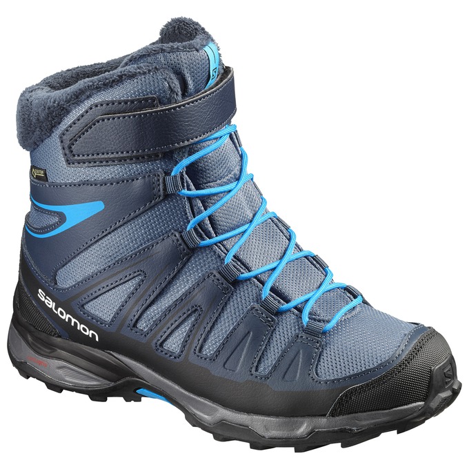 Botas De Invierno Salomon Niños Azul Marino / Negras - Salomon Argentina X-ULTRA GTX® J ,452018-GFB